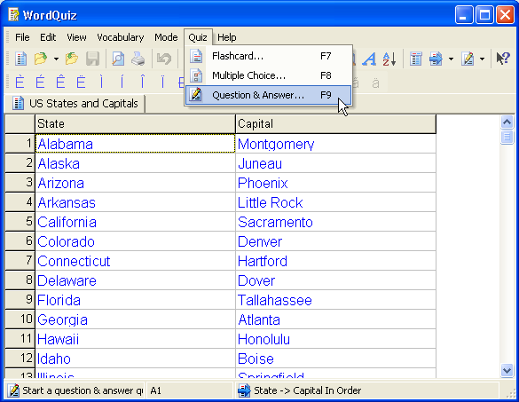 WordQuiz Screenshot